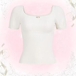 White Rose Cottagecore Top